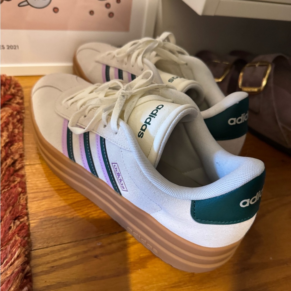adidas women's vl court bold sneaker - Picture 3 of 4
